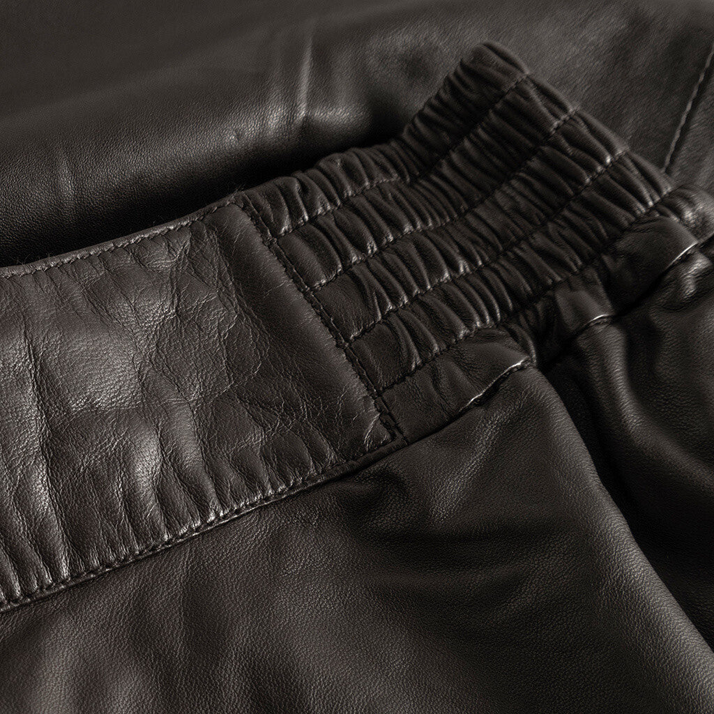 Depeche leather wear A-shape Doria skirt in soft leather quality Skirts 008 Chocolate