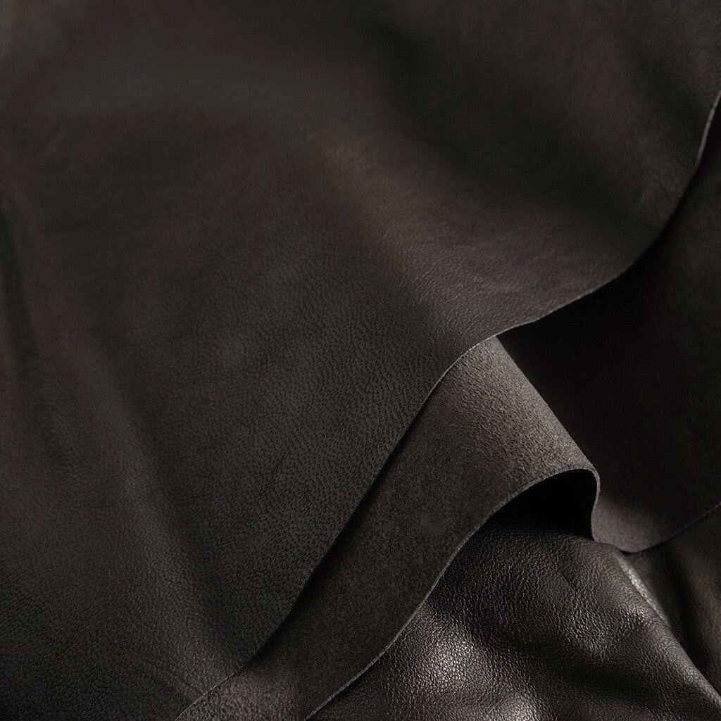 Depeche leather wear A-shape Doria skirt in soft leather quality Skirts 008 Chocolate