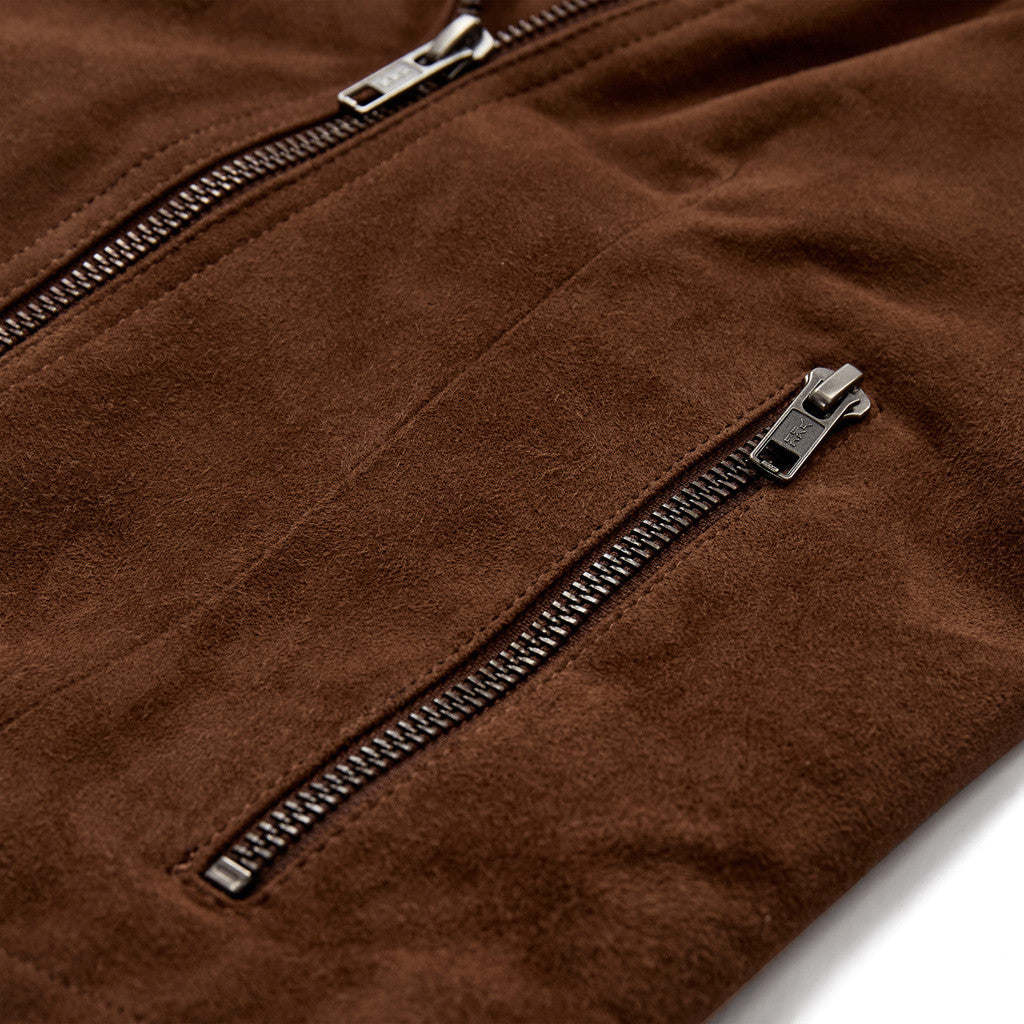 Depeche leather wear Abigail suede jacket Jackets 307 Choco