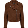 Depeche leather wear Abigail suede jacket Jackets 307 Choco