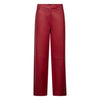 Depeche leather wear Adele RW leather pants straight full lenght Pants 043 Red