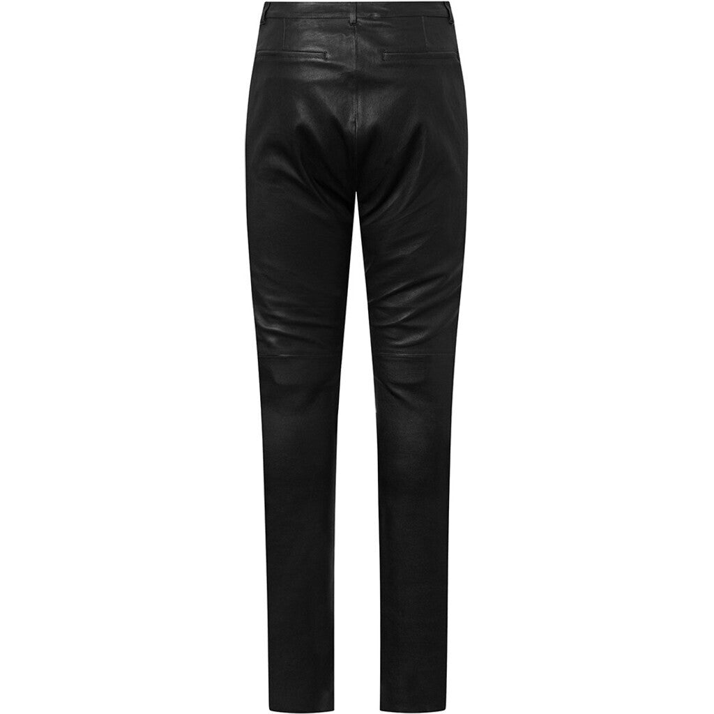 Depeche leather wear Alea chino leather pants Pants 099 Black (Nero)