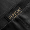 Depeche leather wear Alizza HW Pants 7/8 Length Flare Leg Pants 099 Black