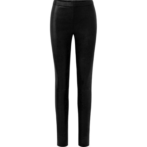 Depeche leather wear Amber basic leather legging with zipper closure Pants 099 Black (Nero)