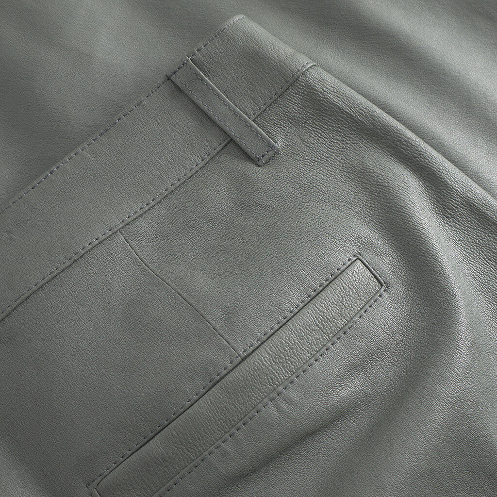 Depeche leather wear Amelia RW stretch chino leather pant 7/8 length Pants 051 Olive