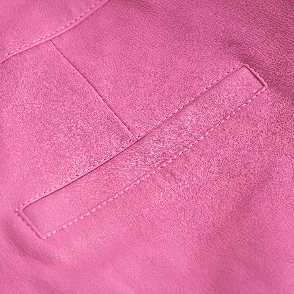 Depeche leather wear Amelia RW stretch chino leather pant 7/8 length Pants 195 Bubble gum