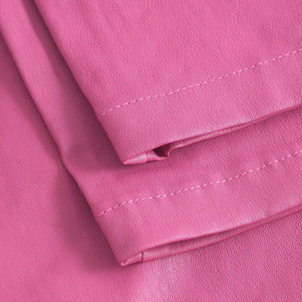 Depeche leather wear Amelia RW stretch chino leather pant 7/8 length Pants 195 Bubble gum