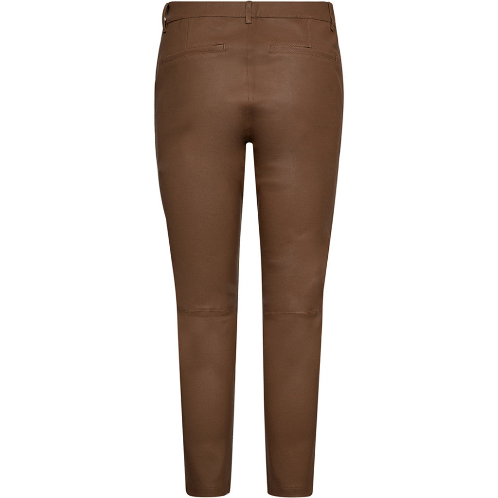 Depeche leather wear Amelia RW stretch chino leather pant 7/8 length Pants 199 Nougat