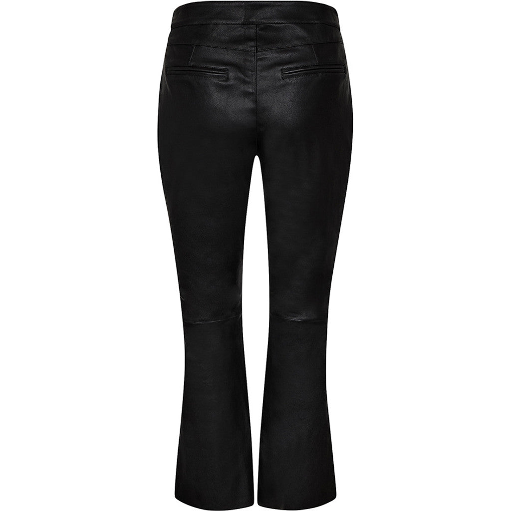 Depeche leather wear Anka 7/8 flare leather pants Pants 099 Black (Nero)