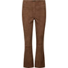 Depeche leather wear Ava HW Flare 7/8 Suede Pants Pants 311 Wood