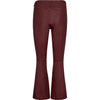 Depeche leather wear Ava RW flare 7/8 length pants with stretch in soft leather quality Pants 279 Burgundy