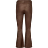 Depeche leather wear Ava RW flare 7/8 length pants with stretch in soft leather quality Pants 309 Metallic Brown