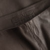 Depeche leather wear Ava RW flare 7/8 length pants with stretch in soft leather quality Pants 008 Chocolate