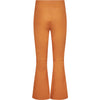Depeche leather wear Ava RW flare 7/8 length pants with stretch in soft leather quality Pants 065 Orange