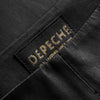 Depeche leather wear Ava RW flare 7/8 length pants with stretch in soft leather quality Pants 099 Black (Nero)