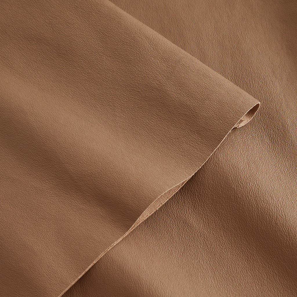 Depeche leather wear Ava RW flare 7/8 length pants with stretch in soft leather quality Pants 199 Nougat