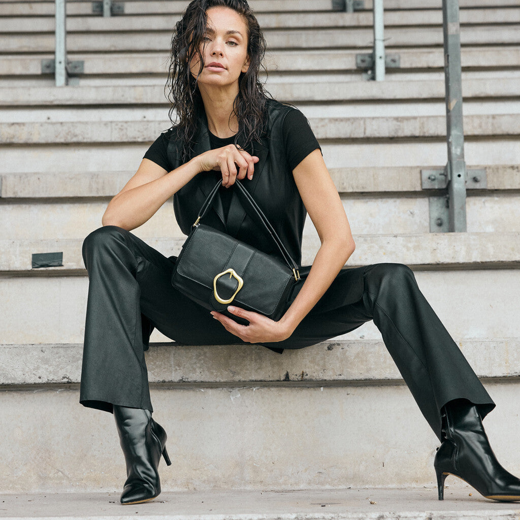 Depeche leather wear Ava leather pants - full length (RW) Pants 099 Black (Nero)