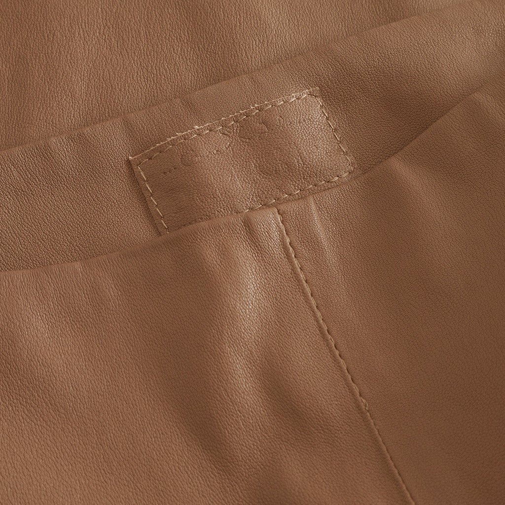 Depeche leather wear Ava leather pants - full length (RW) Pants 199 Nougat