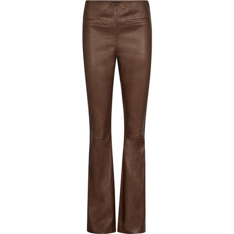 Depeche leather wear Ava leather pants - full length (RW) Pants 309 Metallic Brown