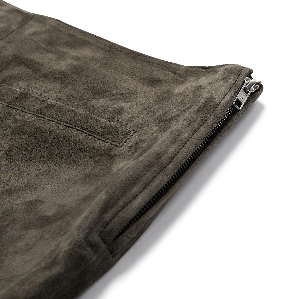 Depeche leather wear Ava suede 7/8 pants Pants 054 Khaki
