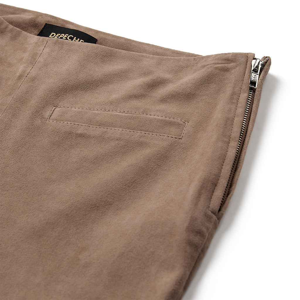 Depeche leather wear Ava suede 7/8 pants Pants 329 Light Sand