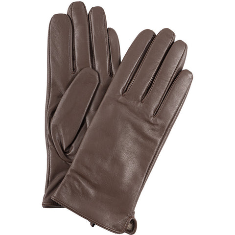 DEPECHE Basic gloves in soft leather Gloves 166 Brownie