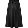 Depeche leather wear Beautiful Elinor leather skirt with elastic waist on back Skirt 099 Black