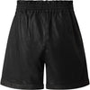 Depeche leather wear Beautiful Hanna leather shorts with elastic Shorts 099 Black (Nero)