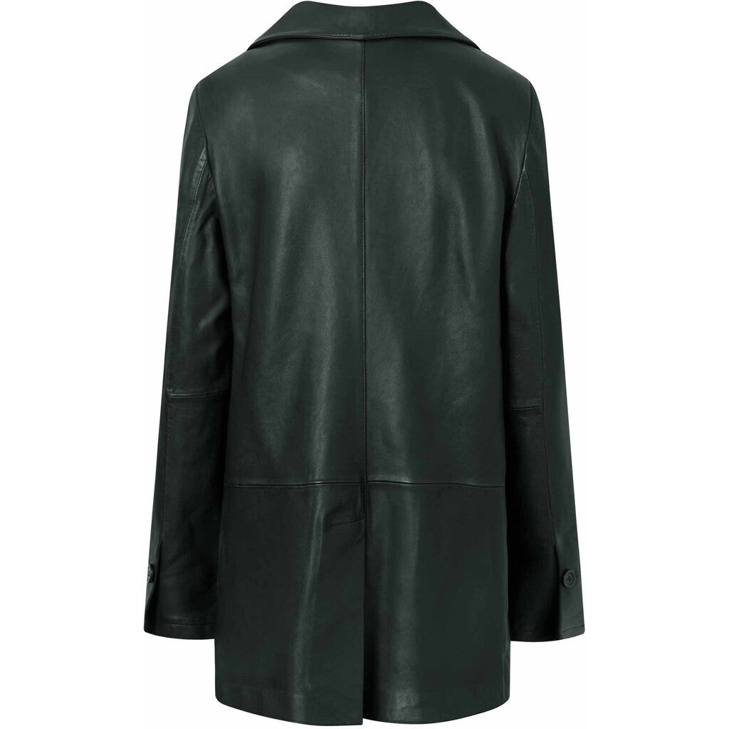 Depeche leather wear Beautiful Maya blazer in soft leather quality Blazer 102 Bottle Green