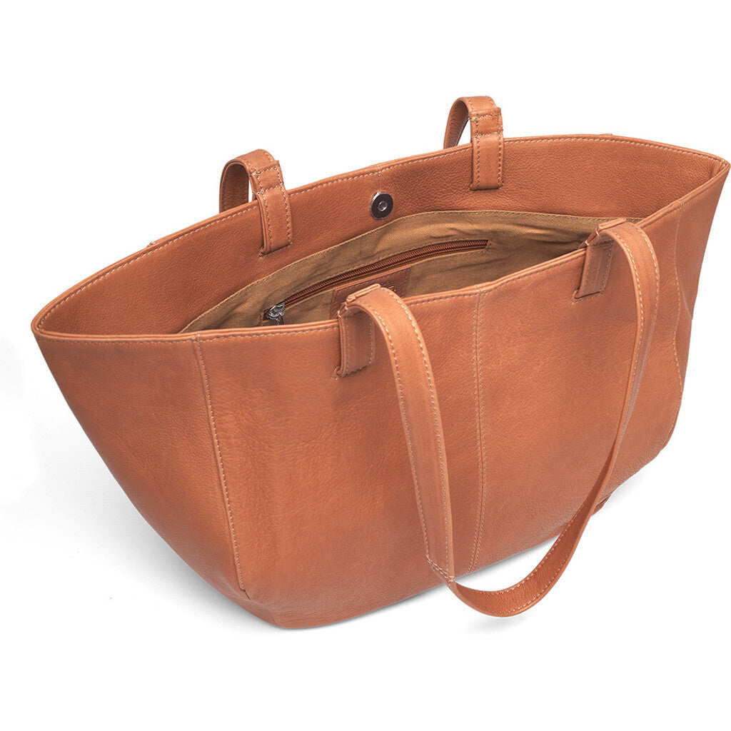 DEPECHE Beautiful and timeless shopper Shopper 014 Cognac