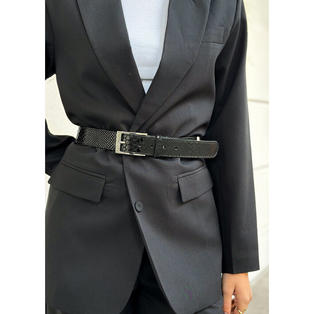 DEPECHE Beautiful belt Belts 264 Black Croco