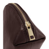 DEPECHE Beautiful cosmetic bag in soft leather quality Accessories 258 Winter Brown / Brass