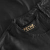 Depeche leather wear Beautiful leather top with tie details Tops 099 Black (Nero)