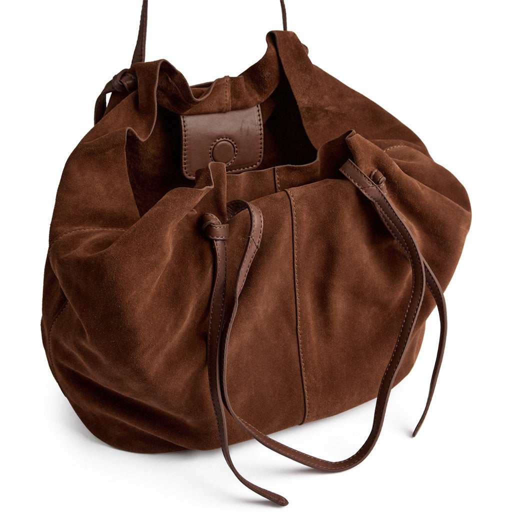 DEPECHE Beautiful suede shopper Shopper 014 Cognac