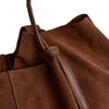 DEPECHE Beautiful suede shopper Shopper 014 Cognac