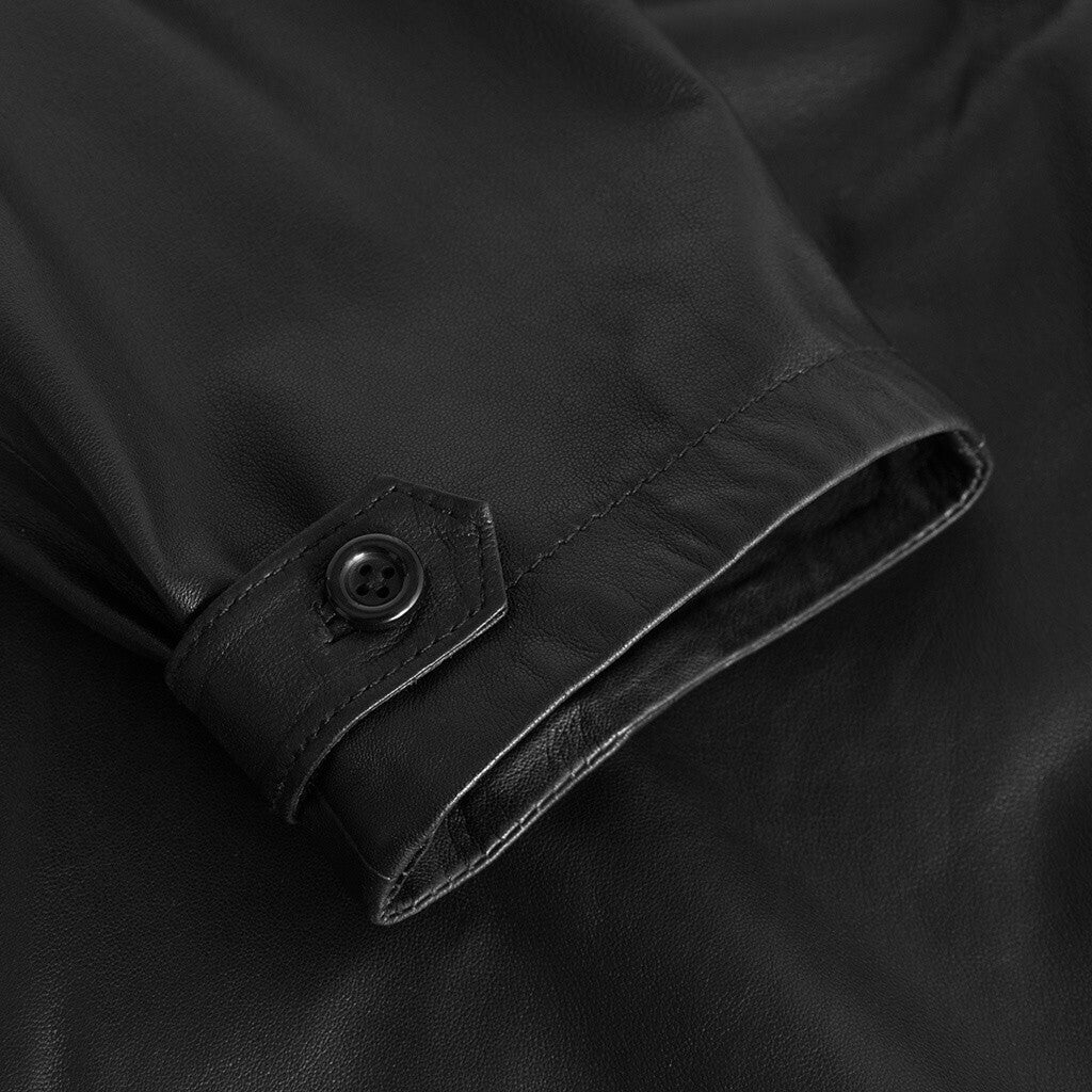 Depeche leather wear Becca HW Leather pants in ankel length Pants 099 Black (Nero)