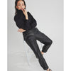 Depeche leather wear Becca HW Leather pants in ankel length Pants 099 Black (Nero)