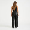 Depeche leather wear Bella MW Full Length Wide Leg Pant Pants 099 Black
