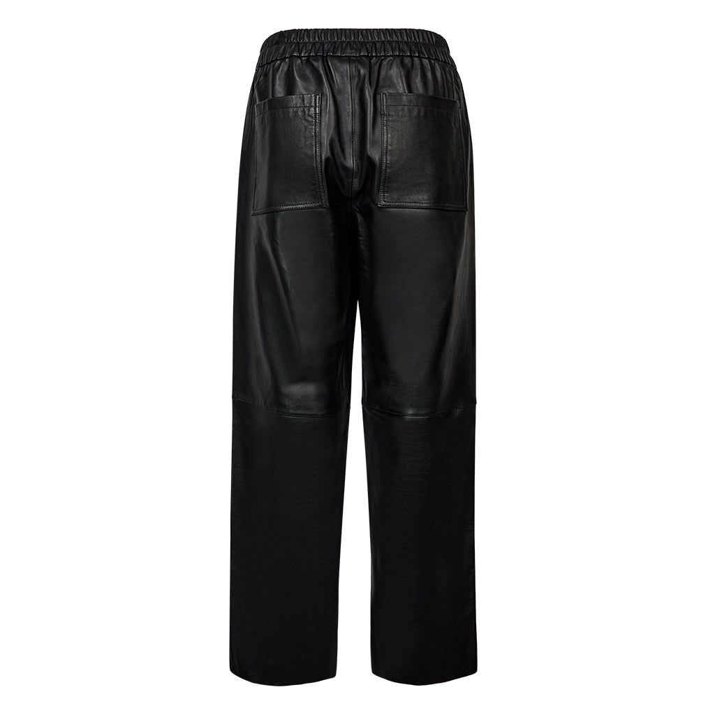Depeche leather wear Bella MW Full Length Wide Leg Pant Pants 099 Black