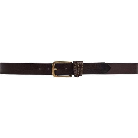 DEPECHE Belt with studs Belts 161 Dark brown