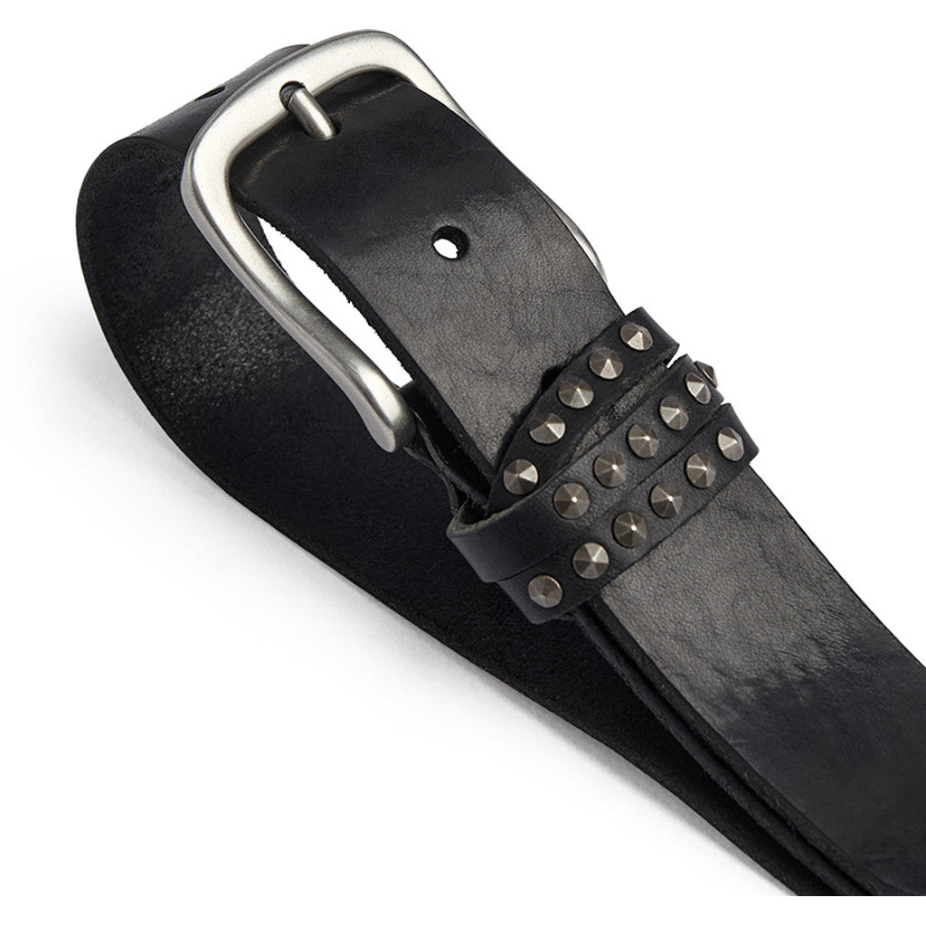 DEPECHE Belt with studs Belts 300 Black/Amr silver