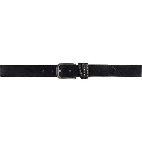 DEPECHE Belt with studs Belts 300 Black/Amr silver