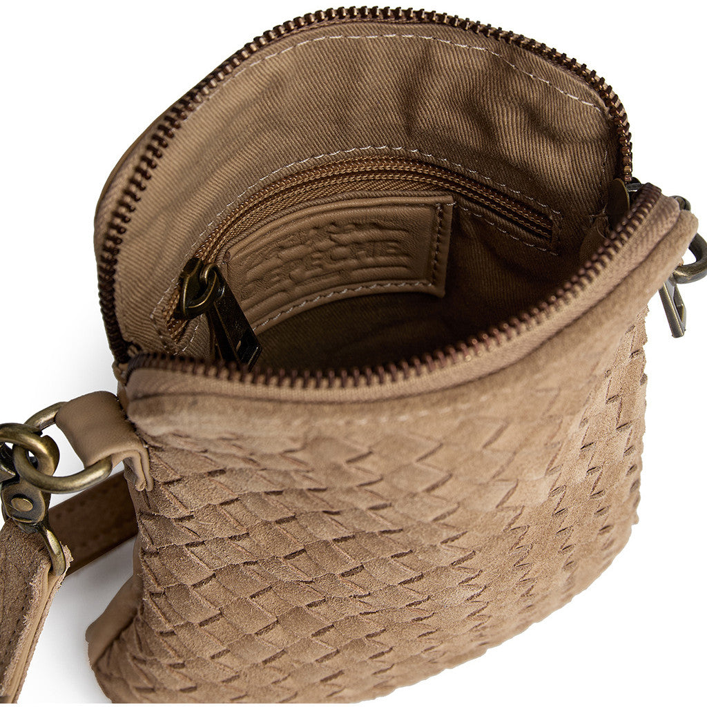 DEPECHE Berlin braided mobilebag Mobilebag 011 Sand