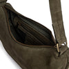 DEPECHE Bilbao leather & suede shoulder bag Shoulderbag / Handbag 049 Army Green