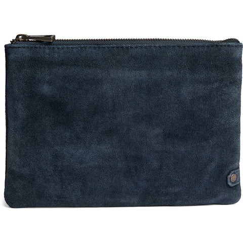 DEPECHE Bilbao suede clutch bag Clutch 031 Ocean