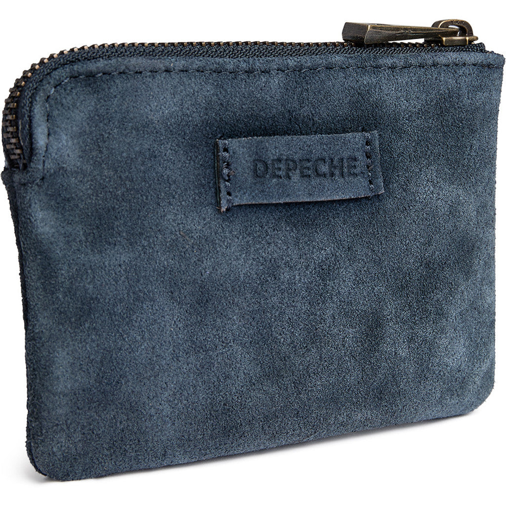 DEPECHE Bilbao suede purse Purse / Credit card holder 031 Ocean