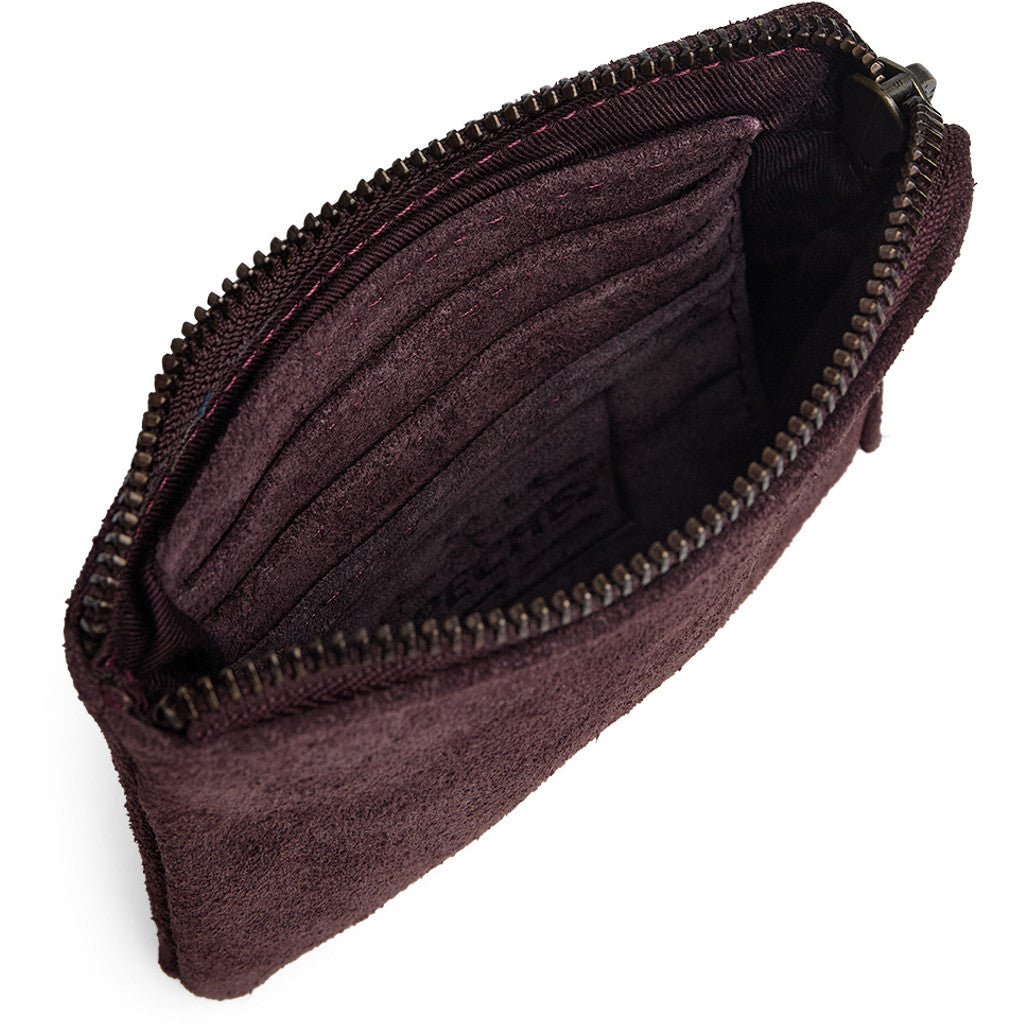 DEPECHE Bilbao suede purse Purse / Credit card holder 321 Plum