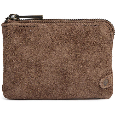DEPECHE Bilbao suede purse Purse / Credit card holder 342 Dark Mud