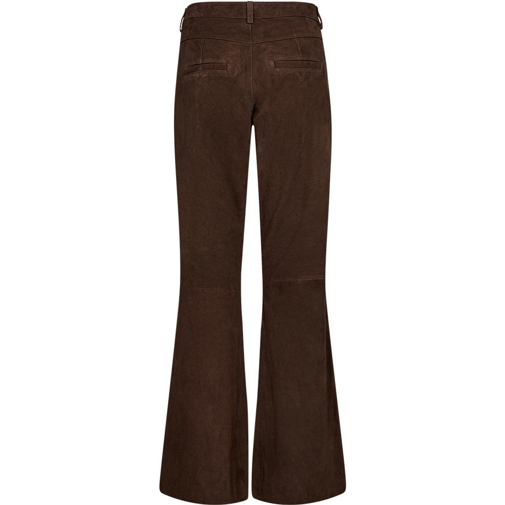 Depeche leather wear Boa HW suede boot cut pants Pants 067 Dusty brown