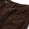 Depeche leather wear Boa HW suede boot cut pants Pants 067 Dusty brown